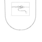 Halskette in 18 Karat Weissgold, ca. 2.80 Gramm - MVC063BB